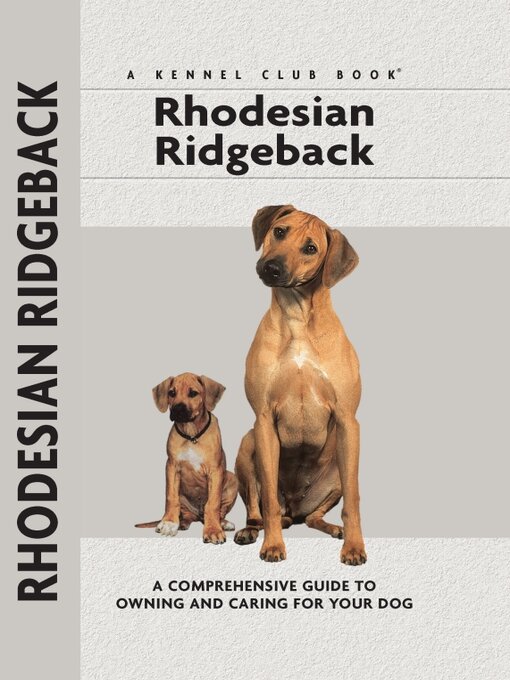 Title details for Rhodesian Ridgeback by Ann Chamberlain - Available